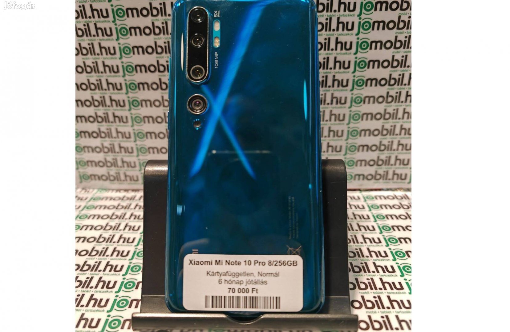 Xiaomi Mi Note 10 Pro 8/256GB kék megkímélt állapotban