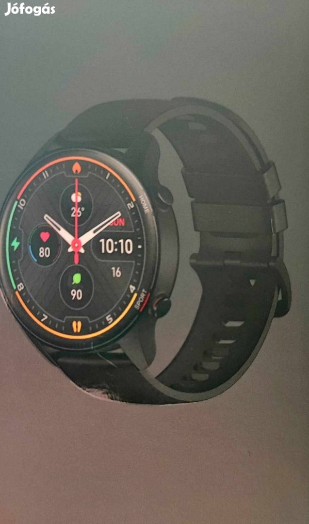 Xiaomi Mi watch okosóra gyári dobozában akár 30 napos üzemidő.