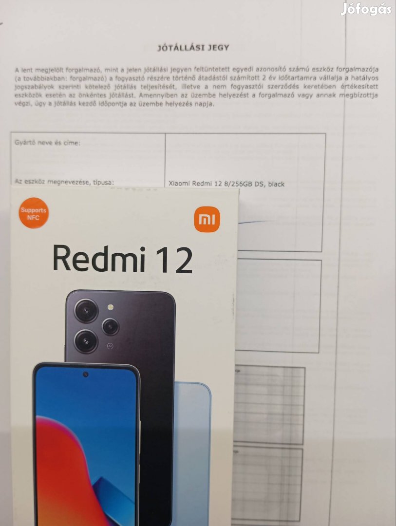 Xiaomi Redmi 12- 8gb/256gb Új/2025.12.13-ig Gari/Független 