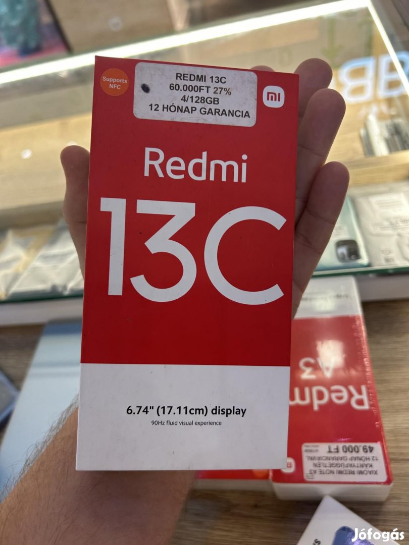 Xiaomi Redmi 13c Kártyafüggetlen 128 GB, 12 hó garancia