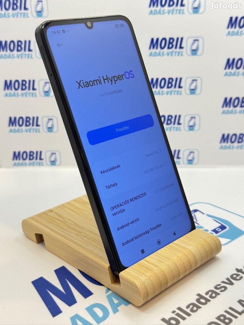 Xiaomi Redmi 13c Kártyafüggetlen 128 GB, 12 hó garancia