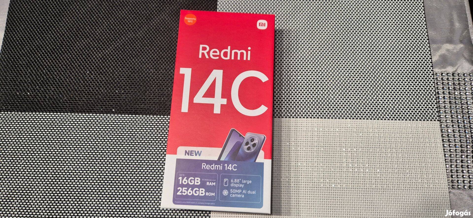 Xiaomi Redmi 14C 16/256GB Dual Új Zöld 2 év Garis !