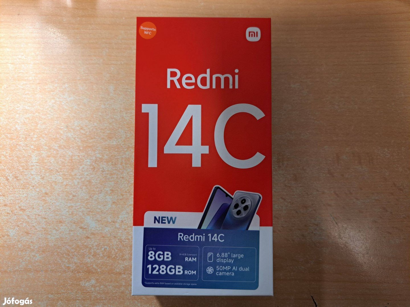 Xiaomi Redmi 14C 4/128GB Dual Új Black 2 év Garis !