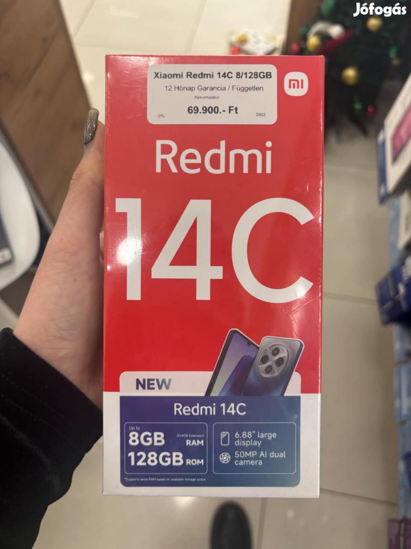 Xiaomi Redmi 14C Kártyafüggetlen 128 GB, 12 hó garancia