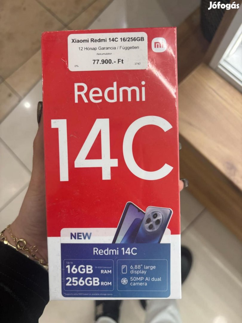 Xiaomi Redmi 14C Kártyafüggetlen 256 GB, 12 hó garancia