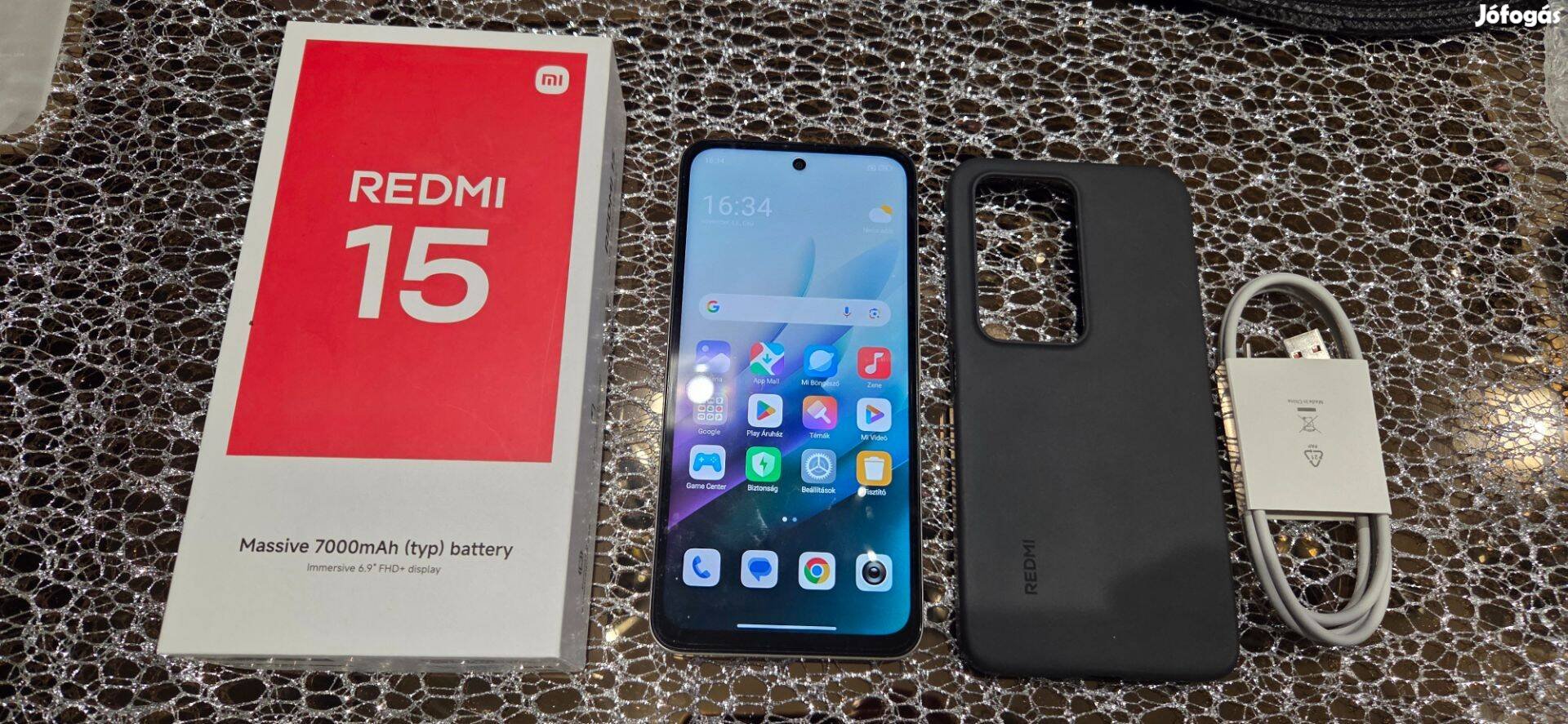 Xiaomi Redmi 15 6128GB Szürke Dual szinte Új 23 hó Garancia