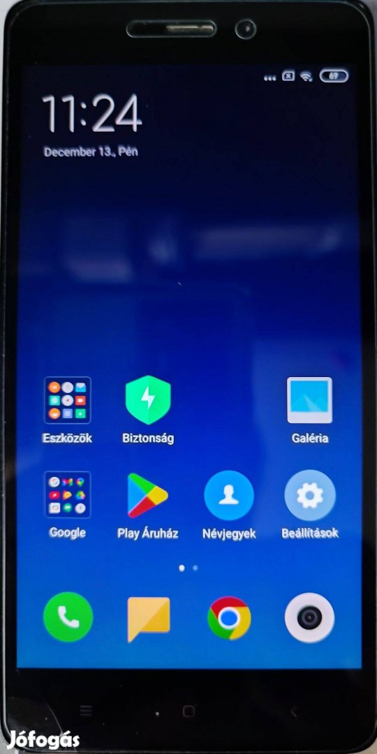 Xiaomi Redmi 3S kártya független használt mobil telefon eladó Tatán