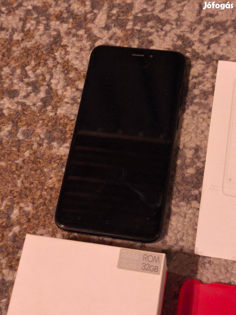 Xiaomi Redmi 4X - Android 16 -al, fekete, tartozékokkal
