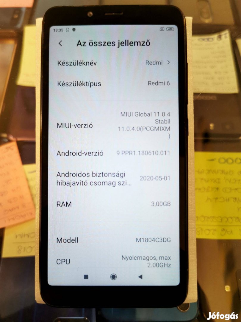 Xiaomi Redmi 6 3/32 3 hónap garancia hívásrögzítés független dual sim