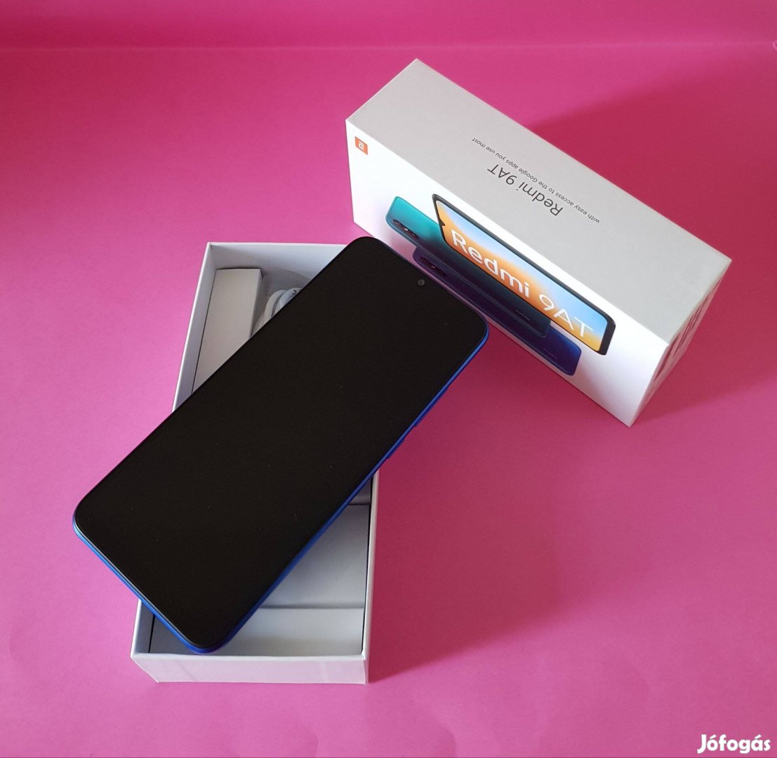 Xiaomi Redmi 9AT 32GB Blue Független 2 sim kártyás mobiltelefon eladó!
