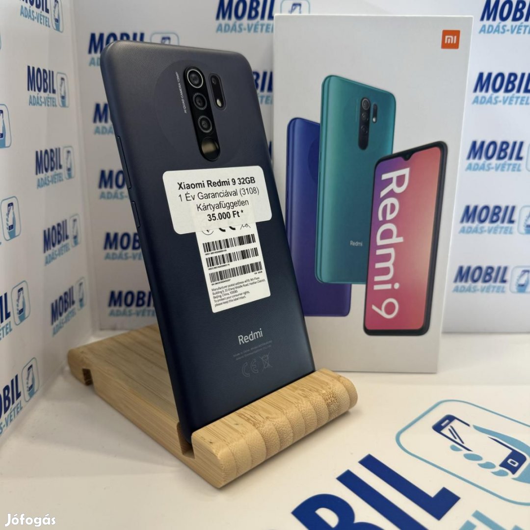 Xiaomi Redmi 9 Kártyafüggetlen 32 GB, 12 hó garancia