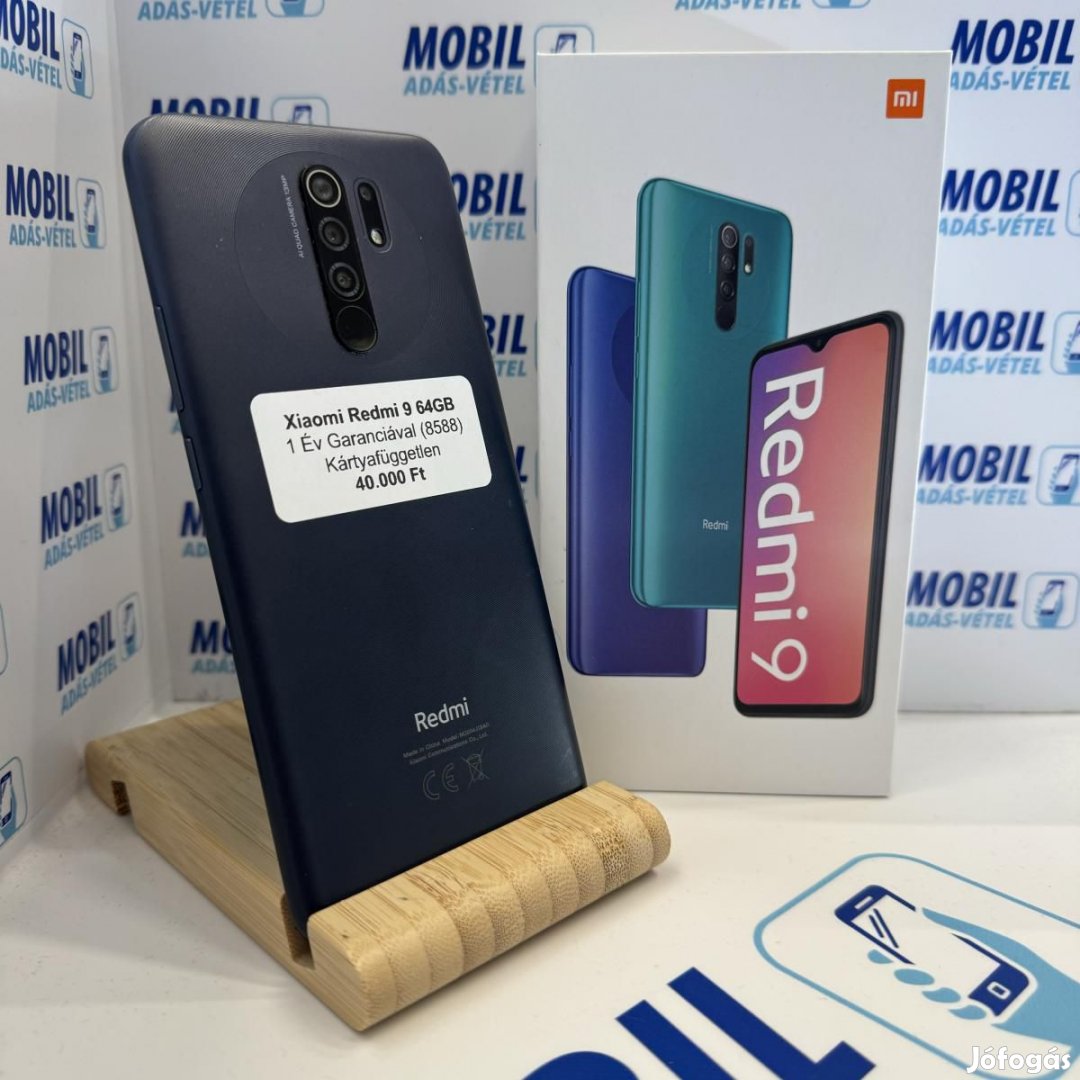 Xiaomi Redmi 9 Kártyafüggetlen 64 GB, 12 hó garancia