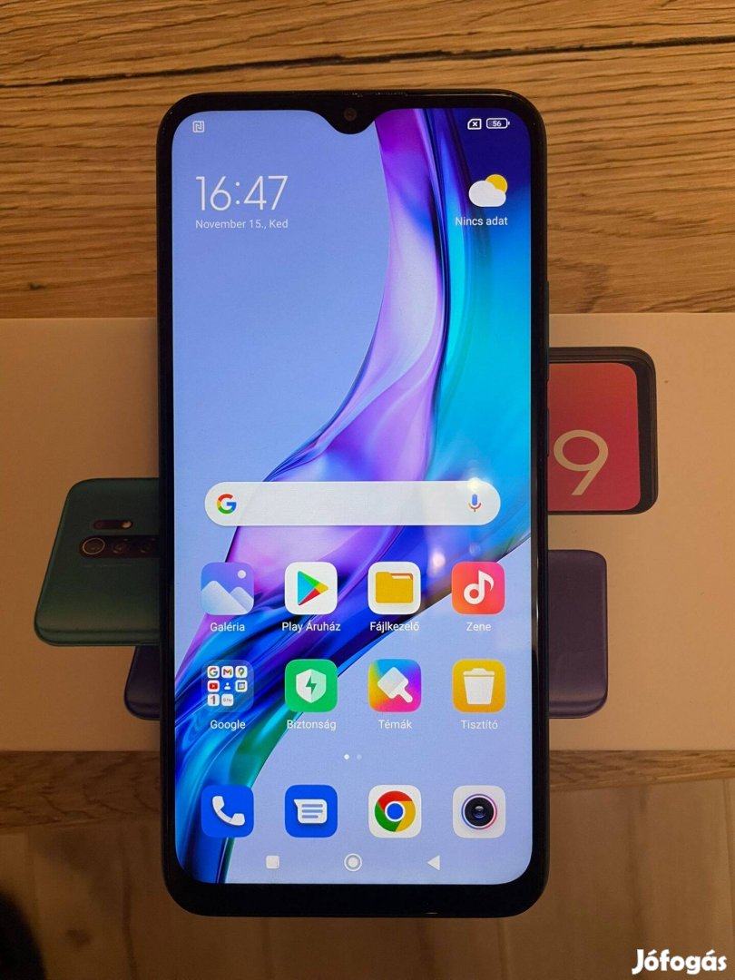 Xiaomi Redmi 9 mobiltelefon Ocean green