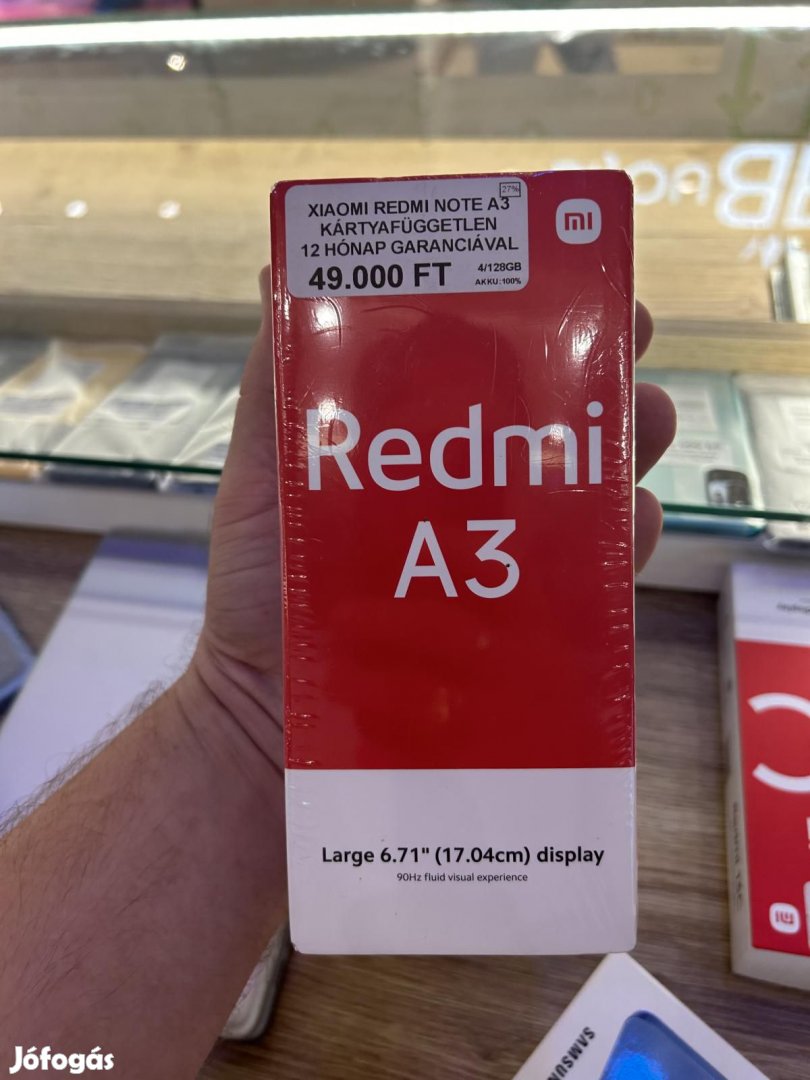 Xiaomi Redmi A3 Kártyafüggetlen 128 GB, 12 hó garancia