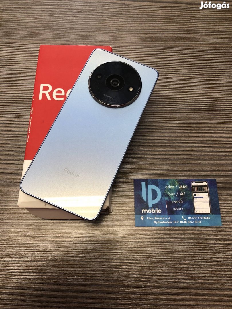 Xiaomi Redmi A3, Újszerű, 64GB, Kék, Dual, Garancia