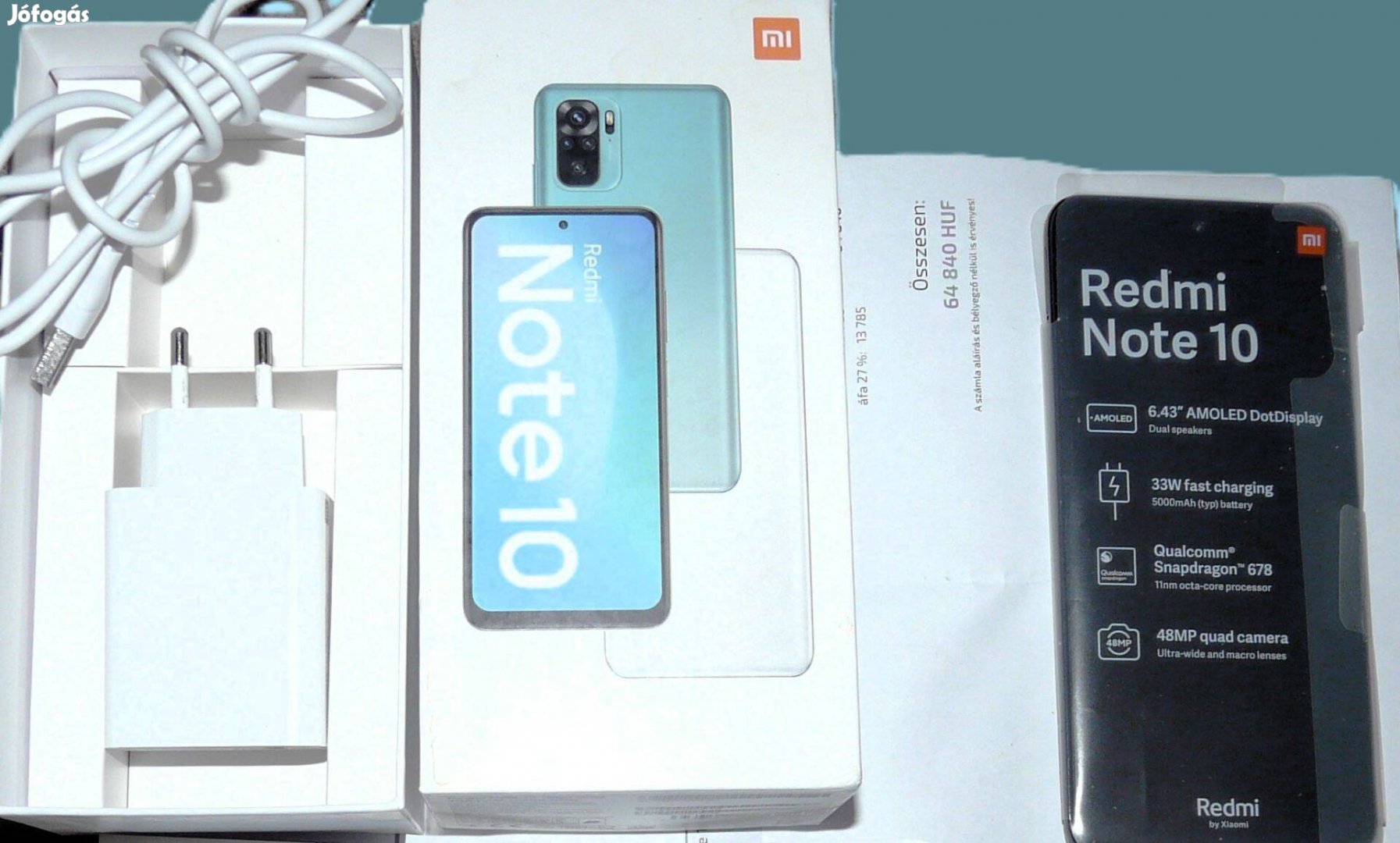 Xiaomi Redmi Note 10 4 / 128 telefon eladó