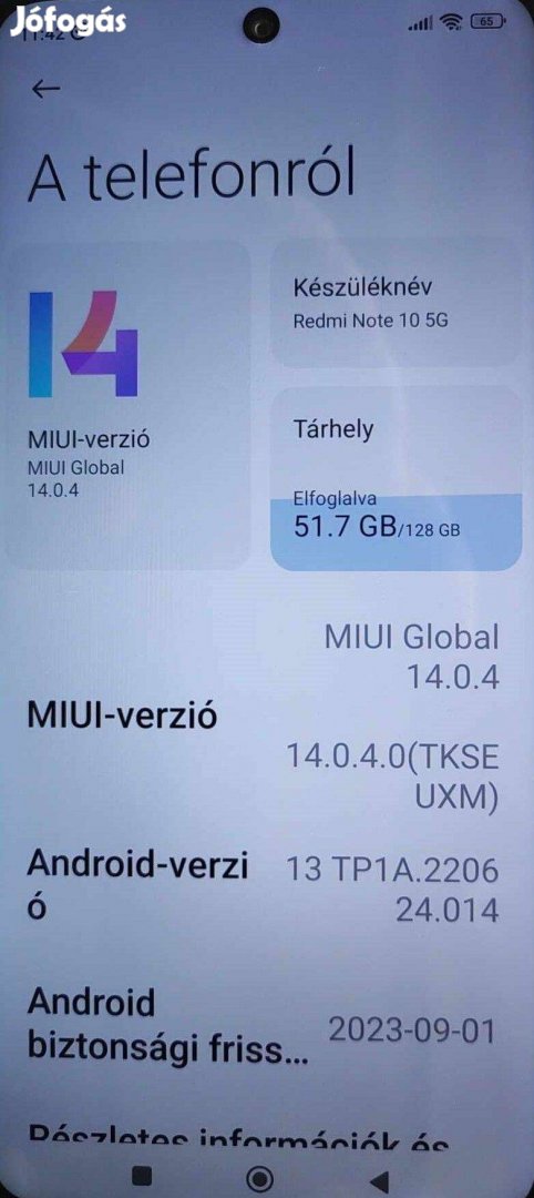 Xiaomi Redmi Note 10 5G 128/4+3GB