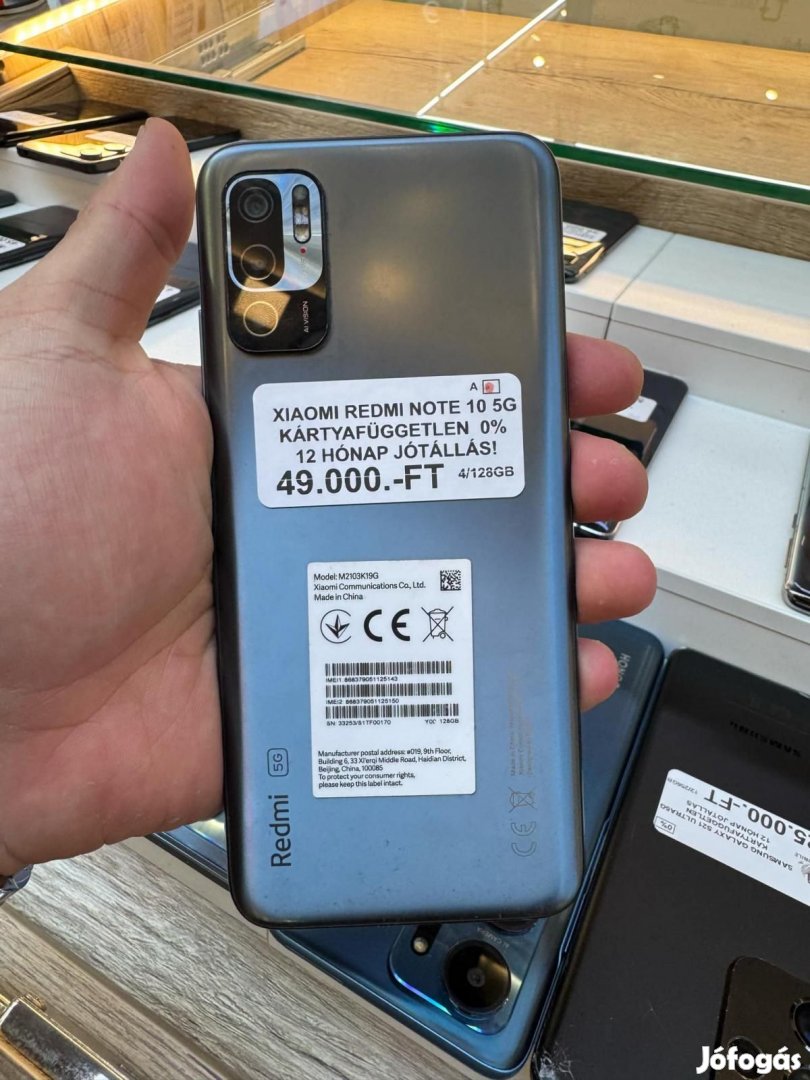 Xiaomi Redmi Note 10 5G Kártyafüggetlen 128 GB, 12 hó garancia