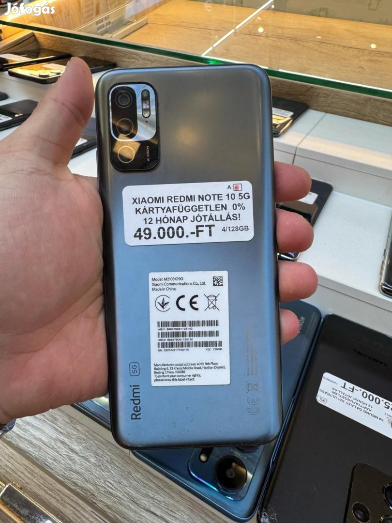 Xiaomi Redmi Note 10 5G Kártyafüggetlen 128 GB, 12 hó garancia