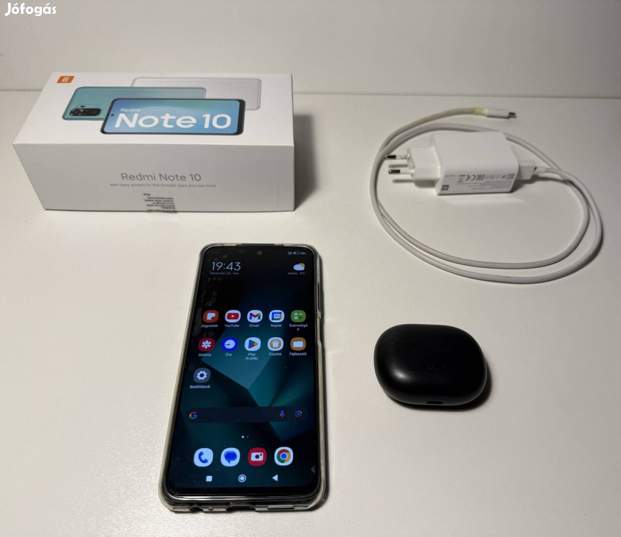 Xiaomi Redmi Note 10 Mobiltelefon + Redmi Buds 3 Lite fülhallgató