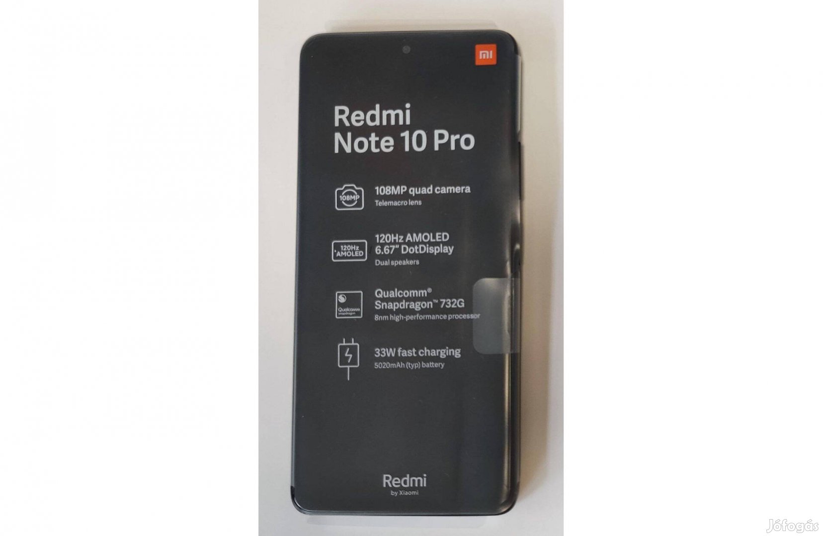 Xiaomi Redmi Note 10 Pro,64GB+64GB,6GB RAM, Új,1év gar,Ingyenes száll