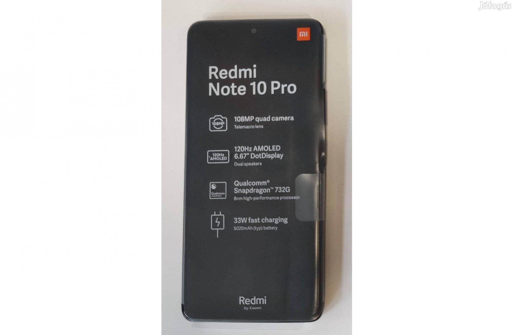 Xiaomi Redmi Note 10 Pro,64GB+64GB,6GB RAM, Új,1év gar,Ingyenes száll