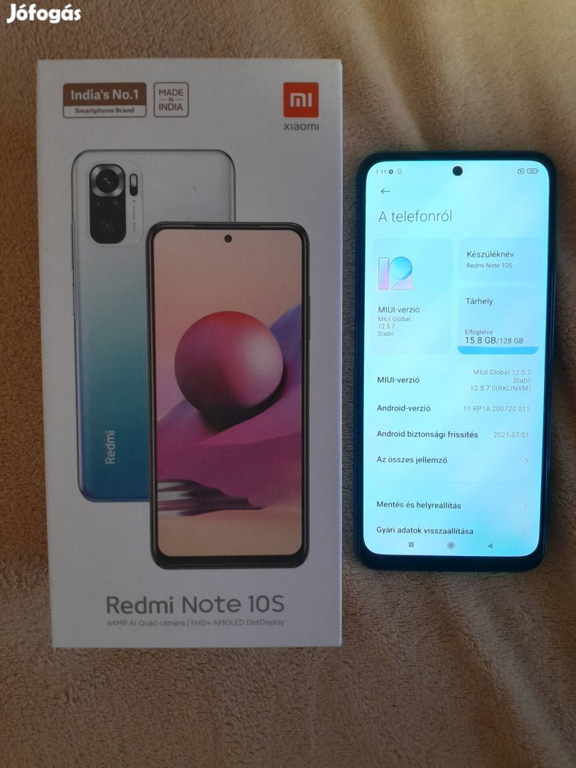 Xiaomi Redmi Note 10s mobiltelefon