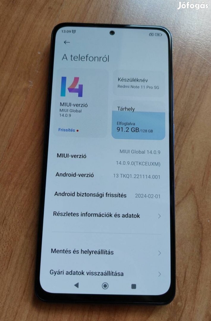 Xiaomi Redmi Note 11 Pro jól működő