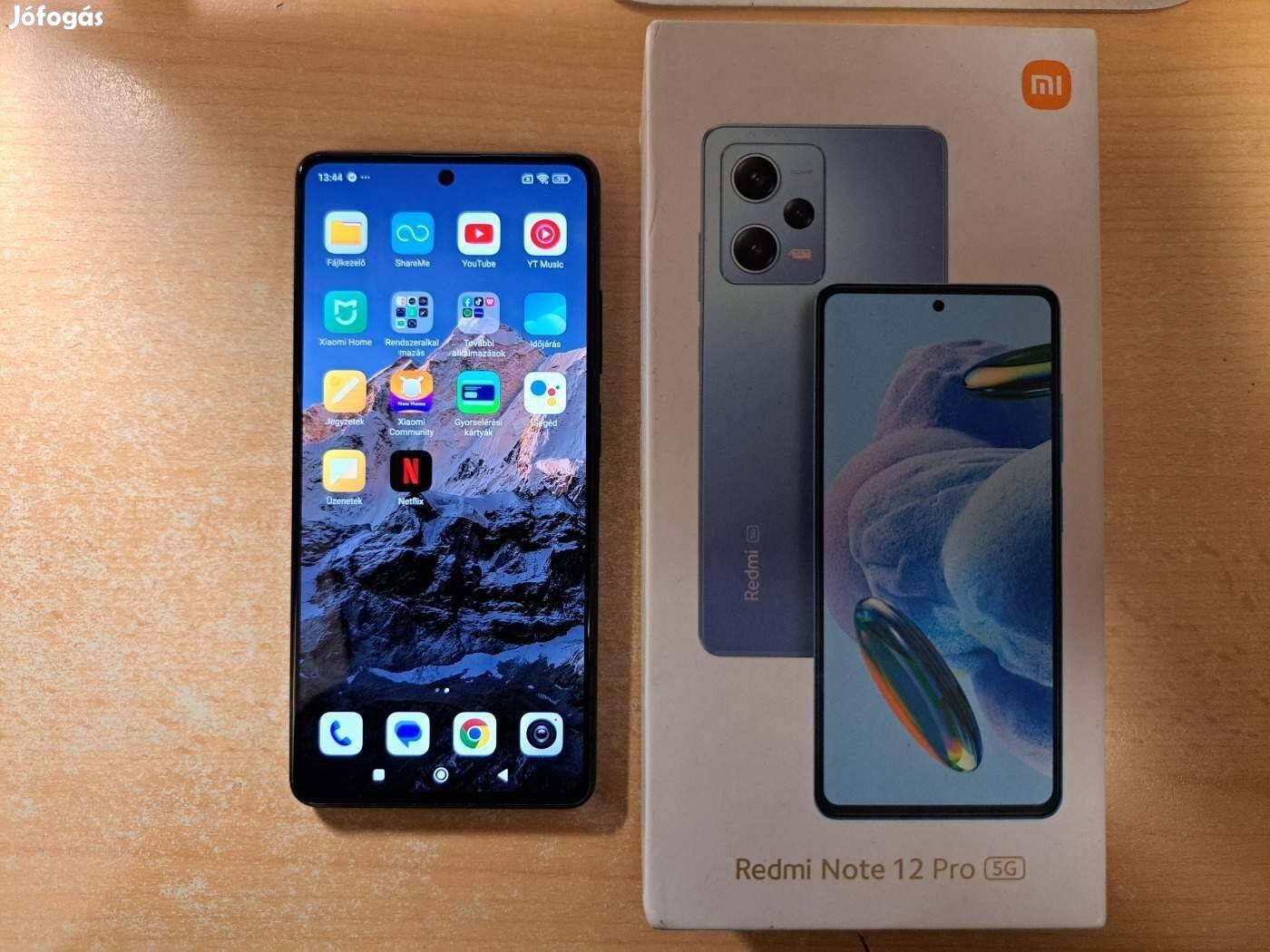 Xiaomi Redmi Note 12 Pro 5G 6/128GB Dual Újszerű Fekete Garis !