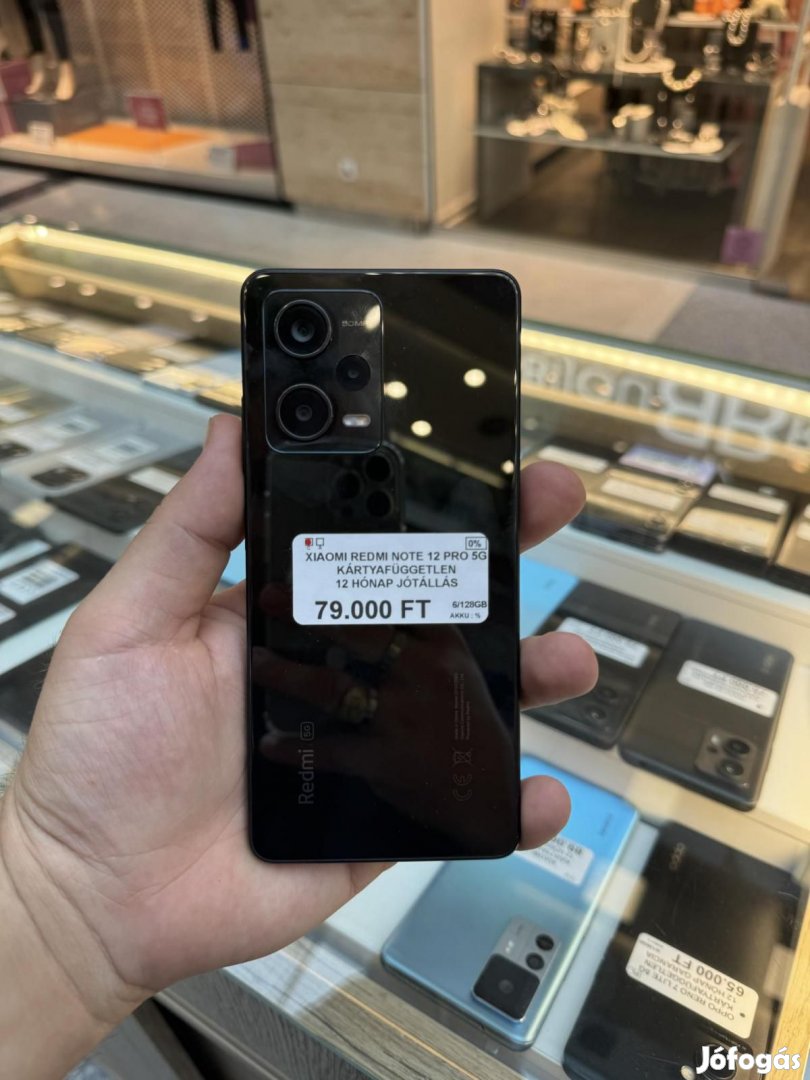 Xiaomi Redmi Note 12 Pro 5G Kártyafüggetlen 128 GB, 12 hó garancia