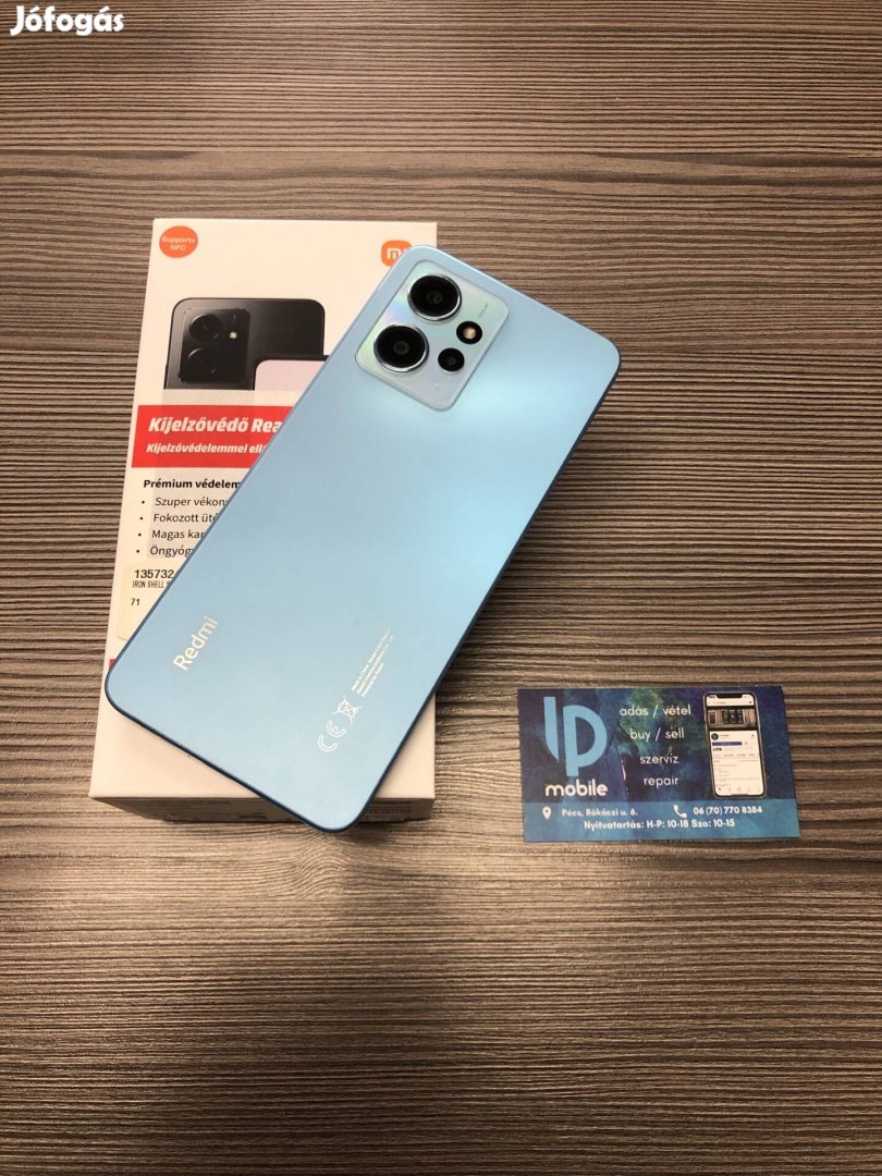 Xiaomi Redmi Note 12, Újszerű, 128GB, Dual, Ice Blue, Garancia