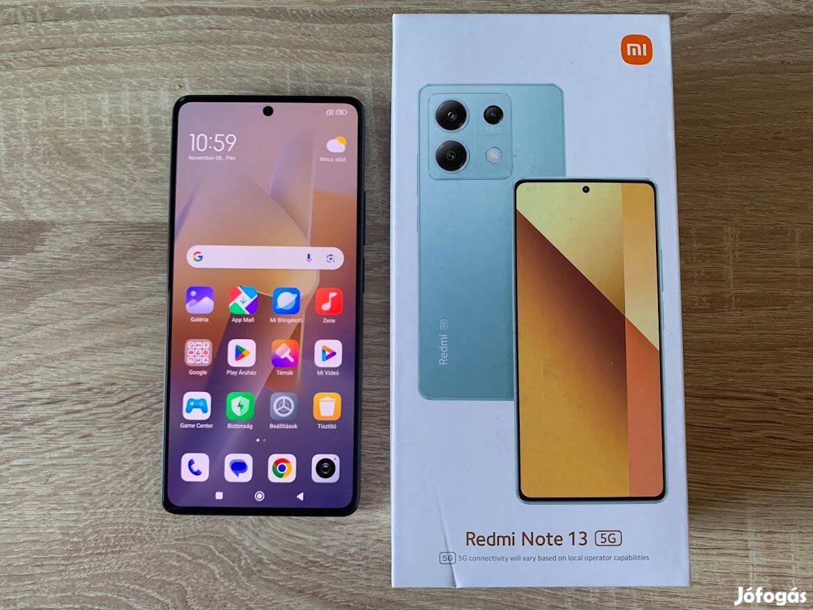 Xiaomi Redmi Note 13 5G Black Dual 256GB 8GB RAM Csere ON