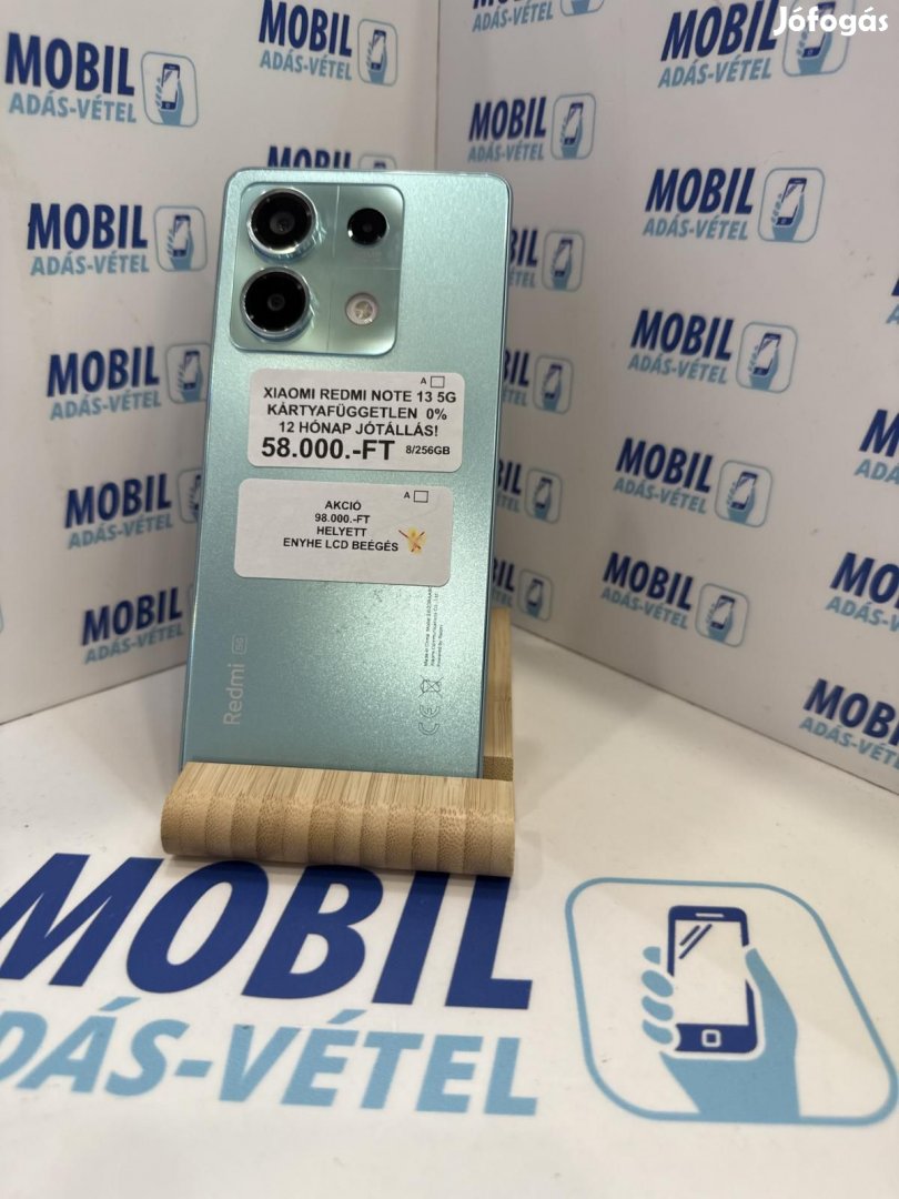 Xiaomi Redmi Note 13 5G Dual Sim 256 GB, 12 hó garancia