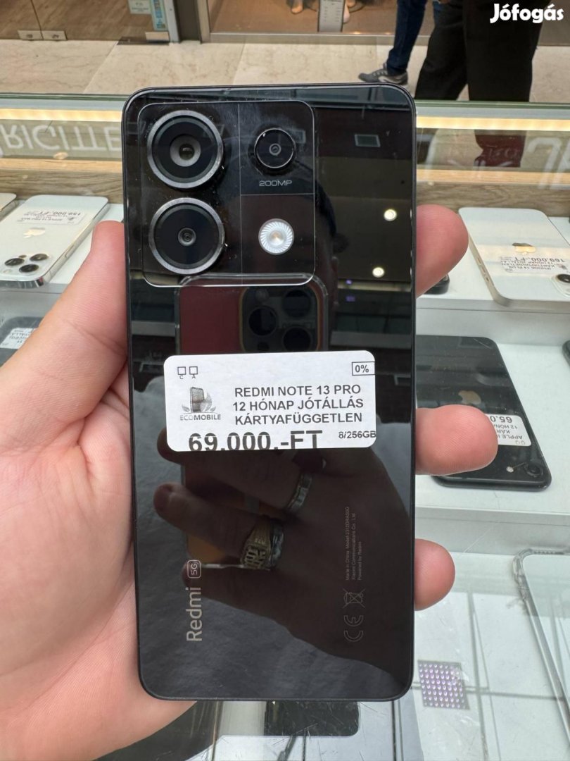 Xiaomi Redmi Note 13 Pro 5G Kártyafüggetlen 256 GB, 12 hó garancia