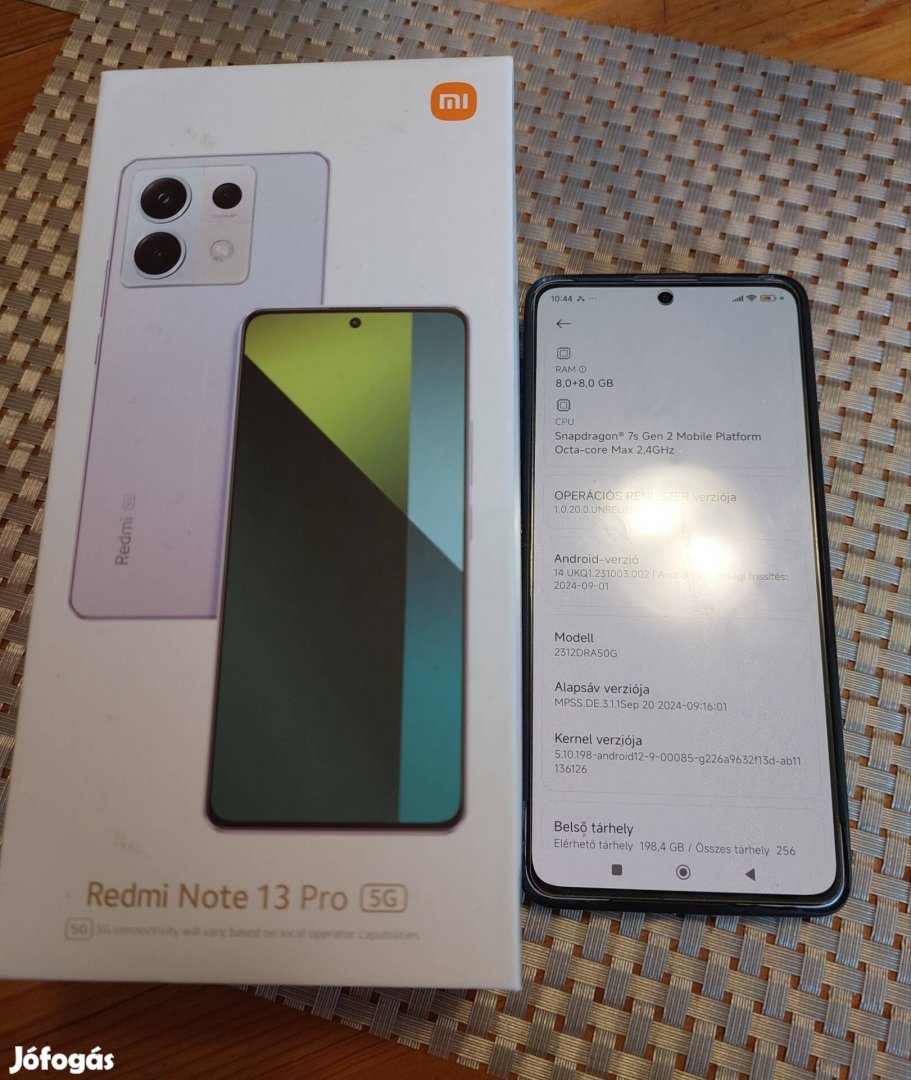 Xiaomi Redmi Note 13 Pro 5g 8/256 telefon