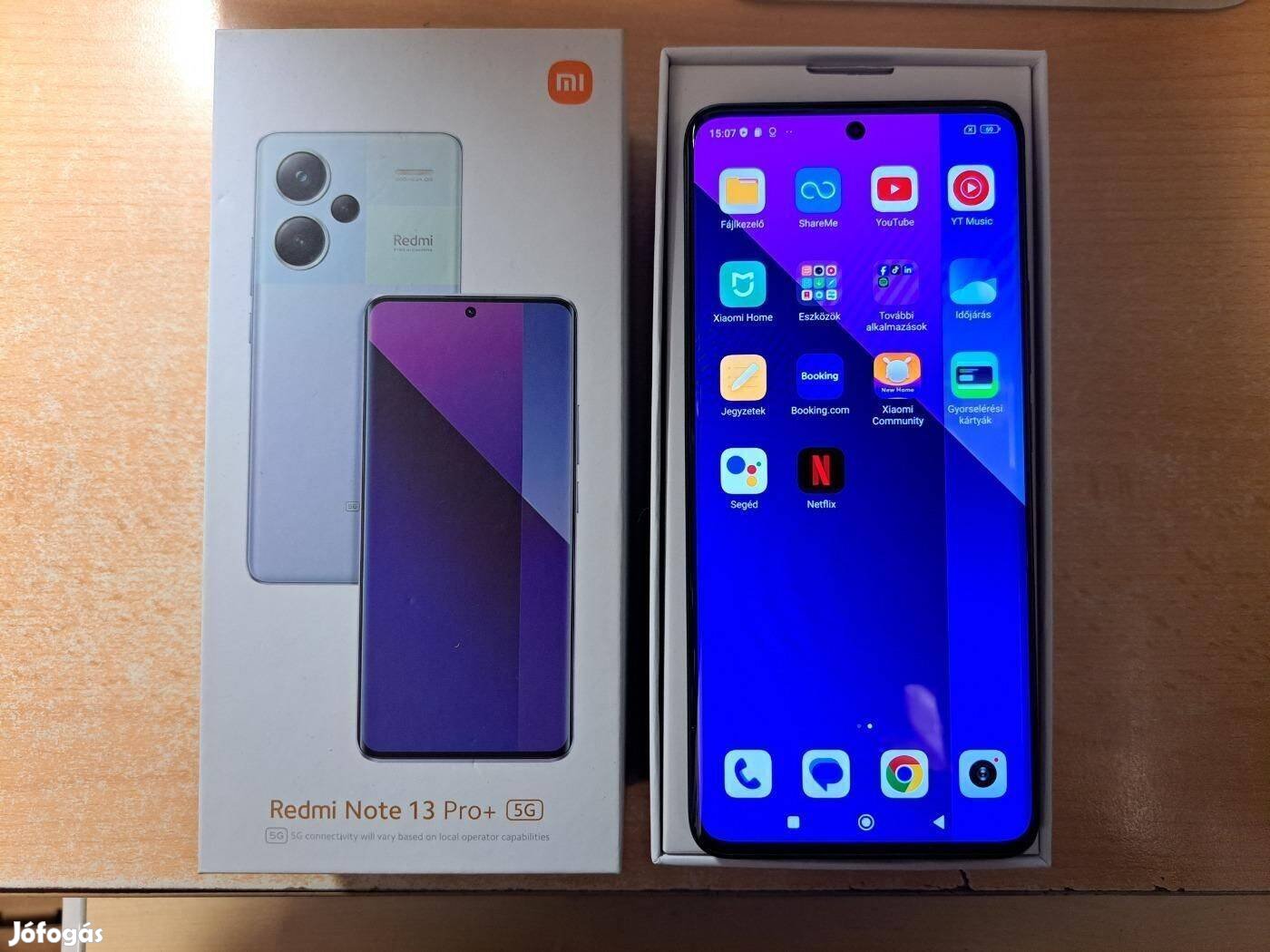 Xiaomi Redmi Note 13 Pro+ 5G 12/512GB Újszerű Dual Fekete Garanciás !