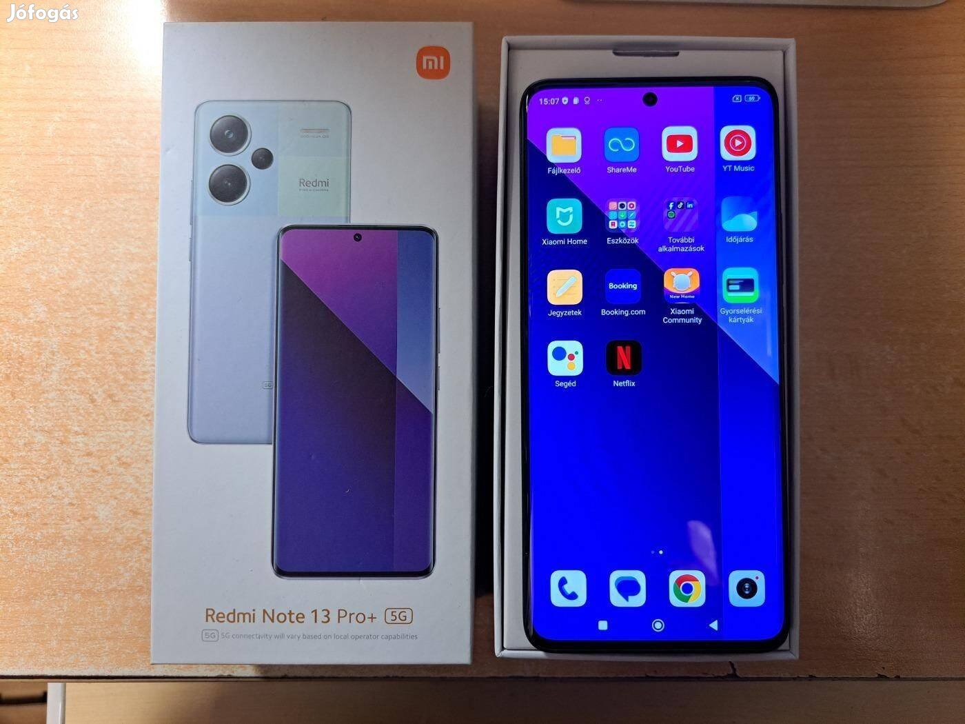 Xiaomi Redmi Note 13 Pro+ 5G 12/512GB Újszerű Dual Fekete Garanciás !