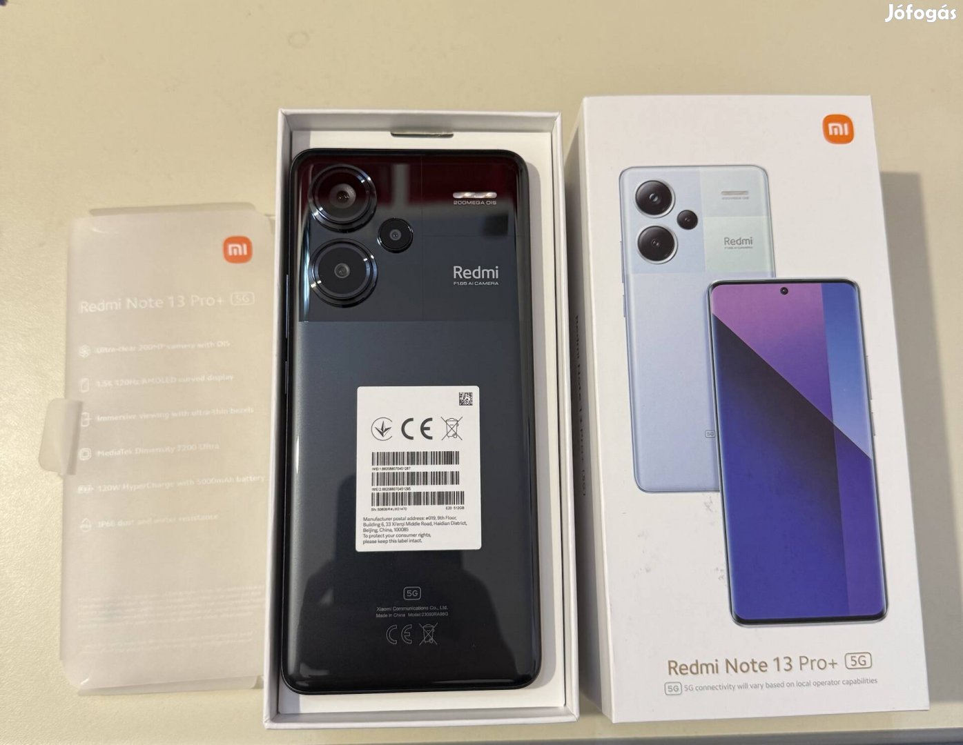 Xiaomi Redmi Note 13 Pro+ 5G 512GB, Új+ 2 év garancia