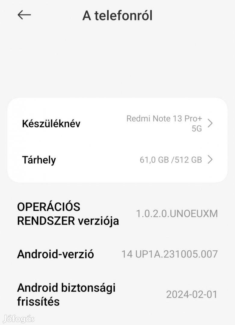 Xiaomi Redmi Note 13 Pro+ 5G (fekete) (12+6 GB/512 GB)