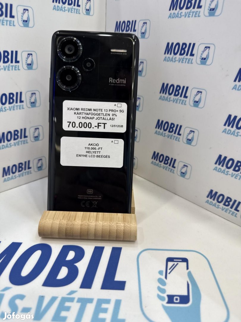 Xiaomi Redmi Note 13 Pro+ Dual Sim 512 GB, 12 hó garancia