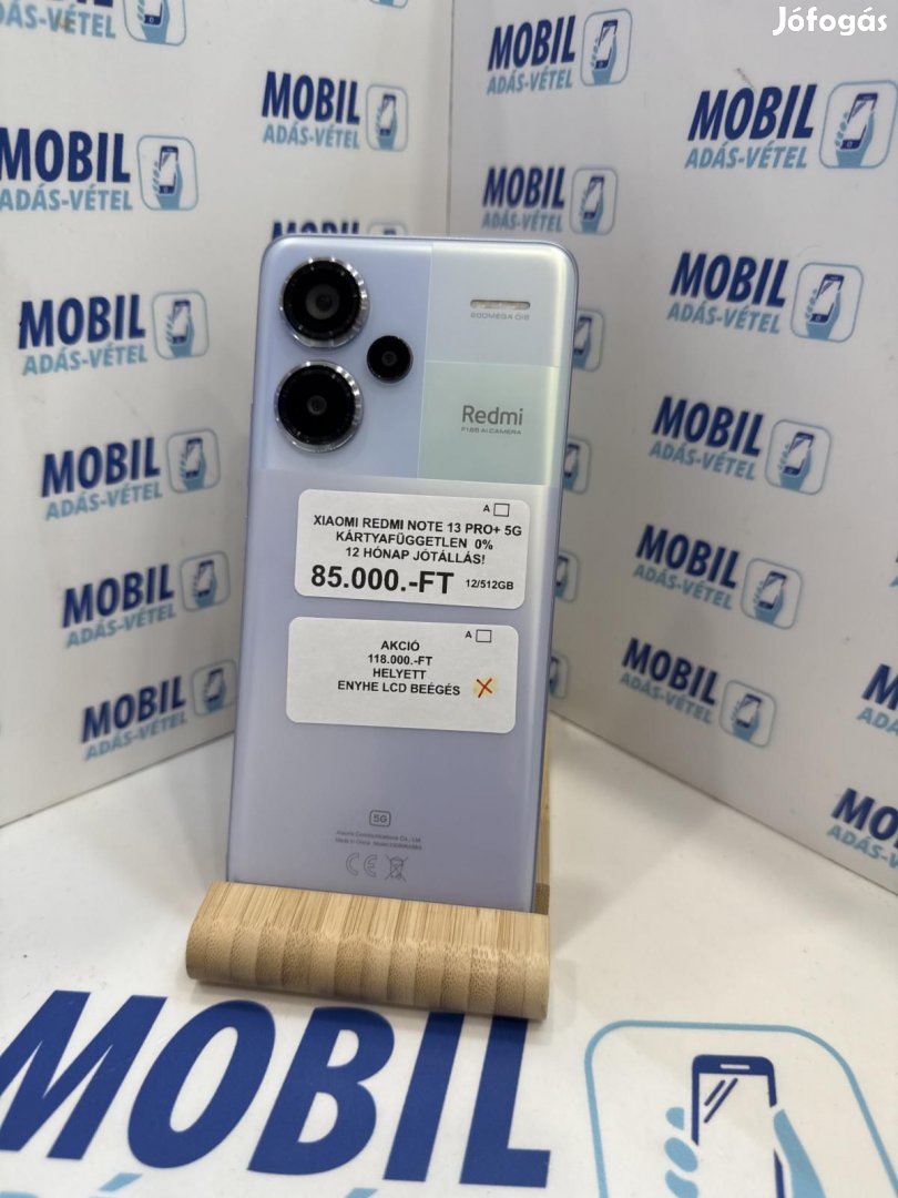 Xiaomi Redmi Note 13 Pro+ Dual Sim 512 GB, 12 hó garancia