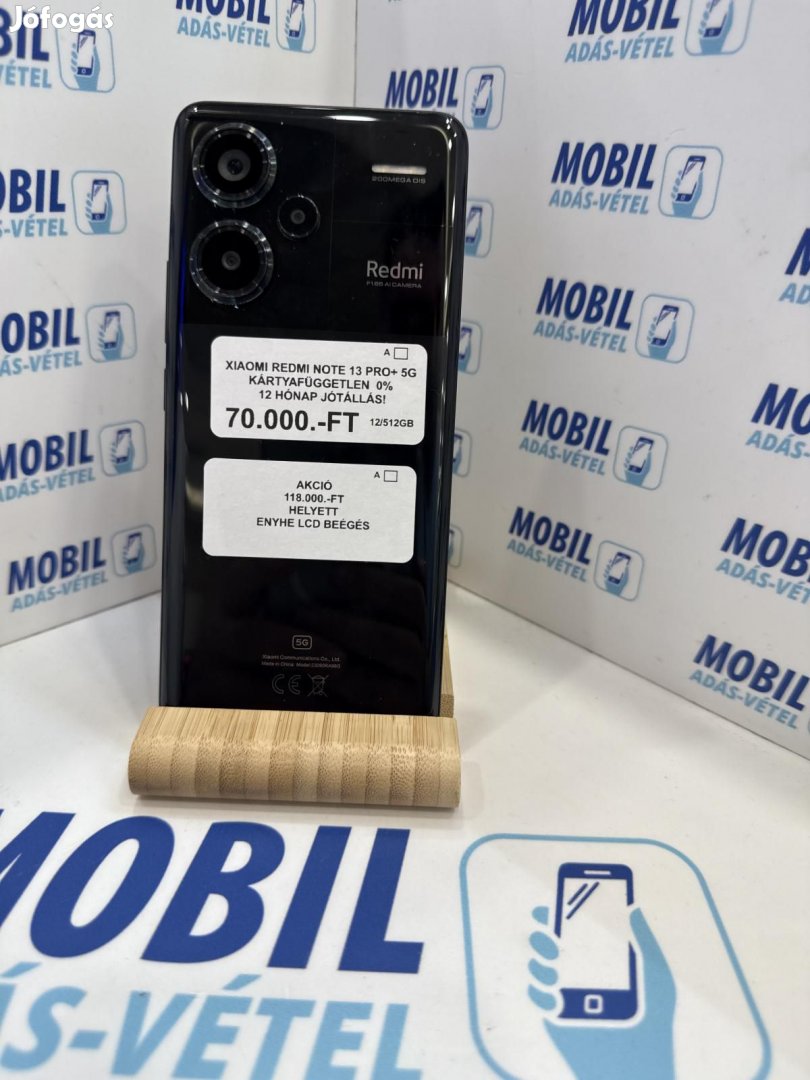 Xiaomi Redmi Note 13 Pro+ Dual Sim 512 GB, 12 hó garancia