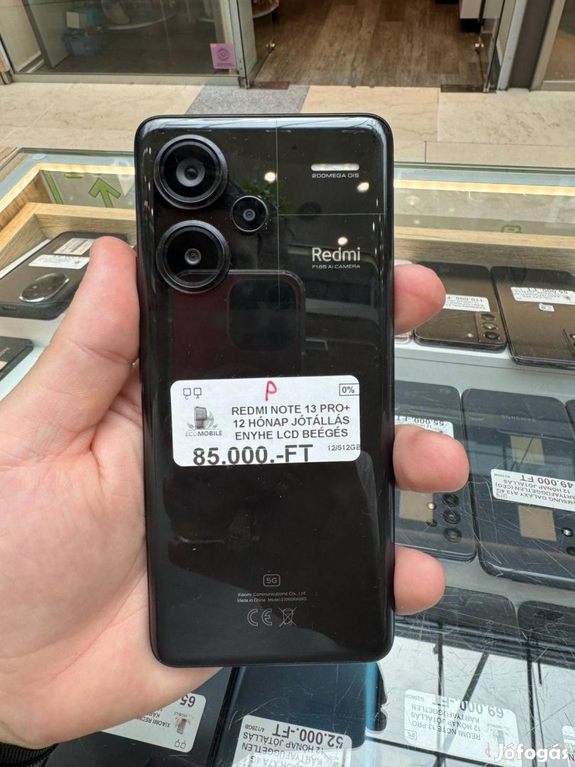 Xiaomi Redmi Note 13 Pro+ Kártyafüggetlen 512 GB, 12 hó garancia