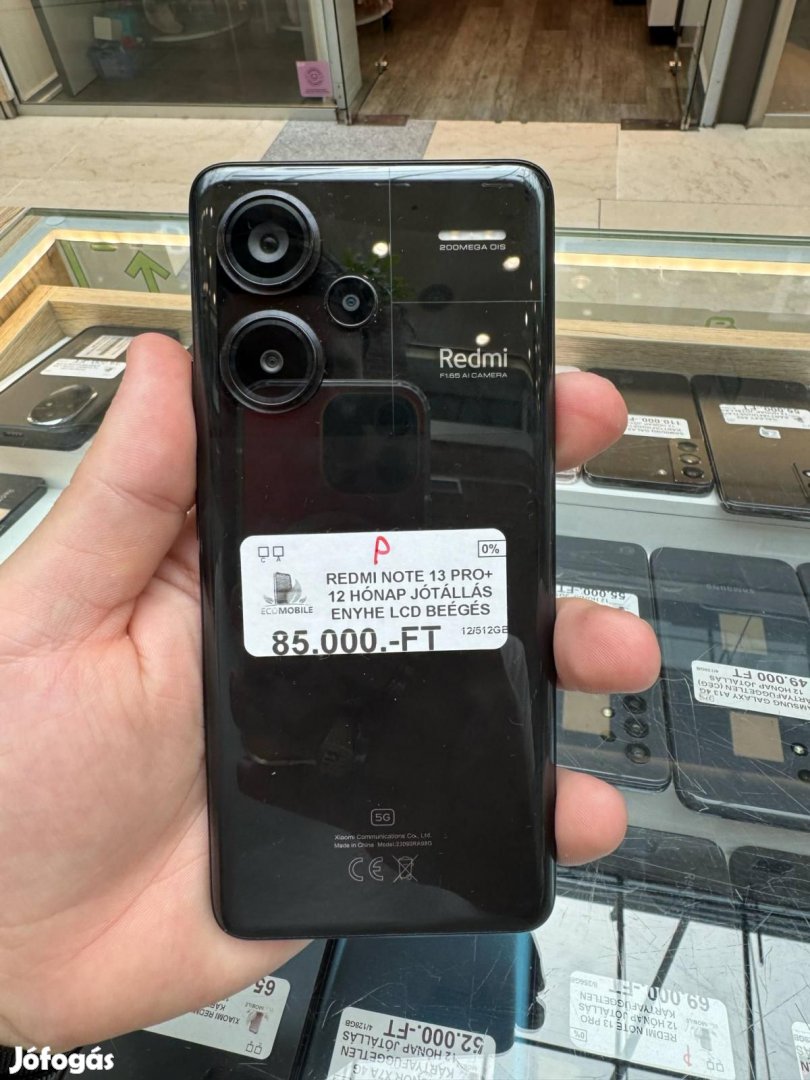 Xiaomi Redmi Note 13 Pro+ Kártyafüggetlen 512 GB, 12 hó garancia