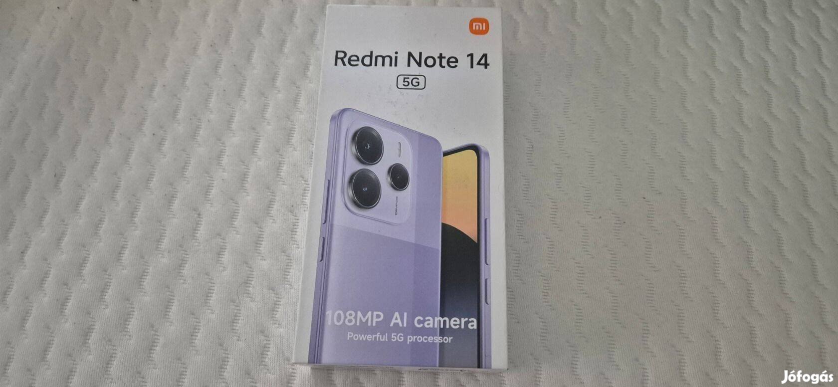 Xiaomi Redmi Note 14 5G 8/256GB Dual Új 2 év Garanciával !