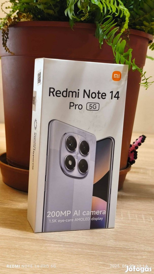 Xiaomi Redmi Note 14 Pro 5G 8/256GB Dual Sim, Új állapotban