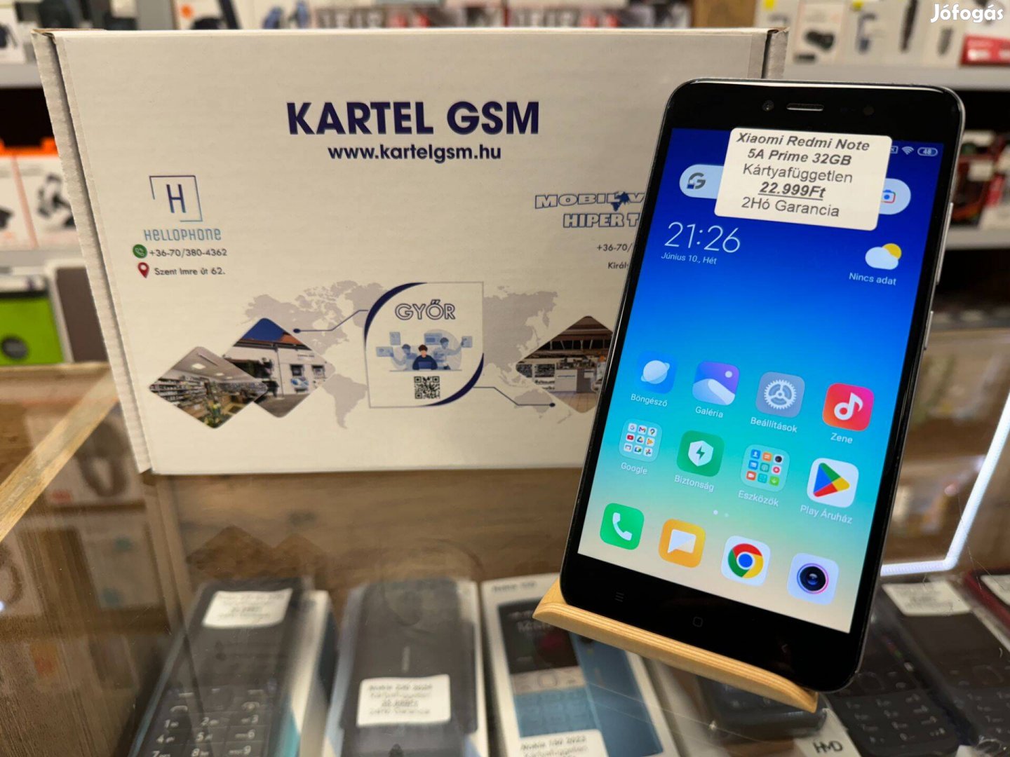 Xiaomi Redmi Note 5A Prime 32GB Kártyafüggetlen 2Hó Garancia