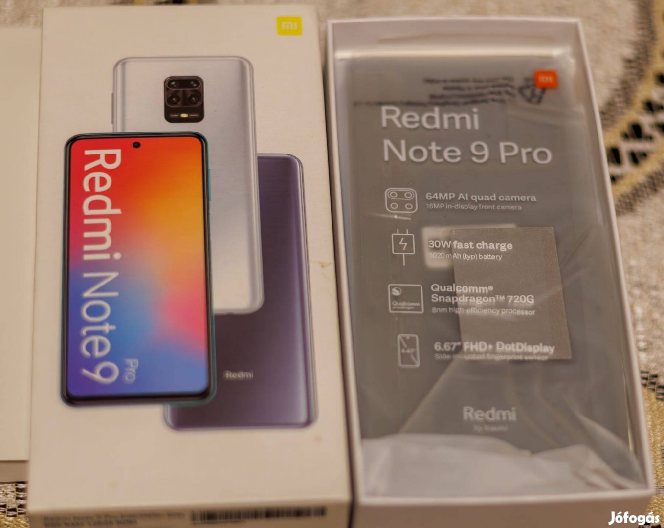 Xiaomi Redmi Note 9 Pro 6/128 makulátlan állapotba eladó