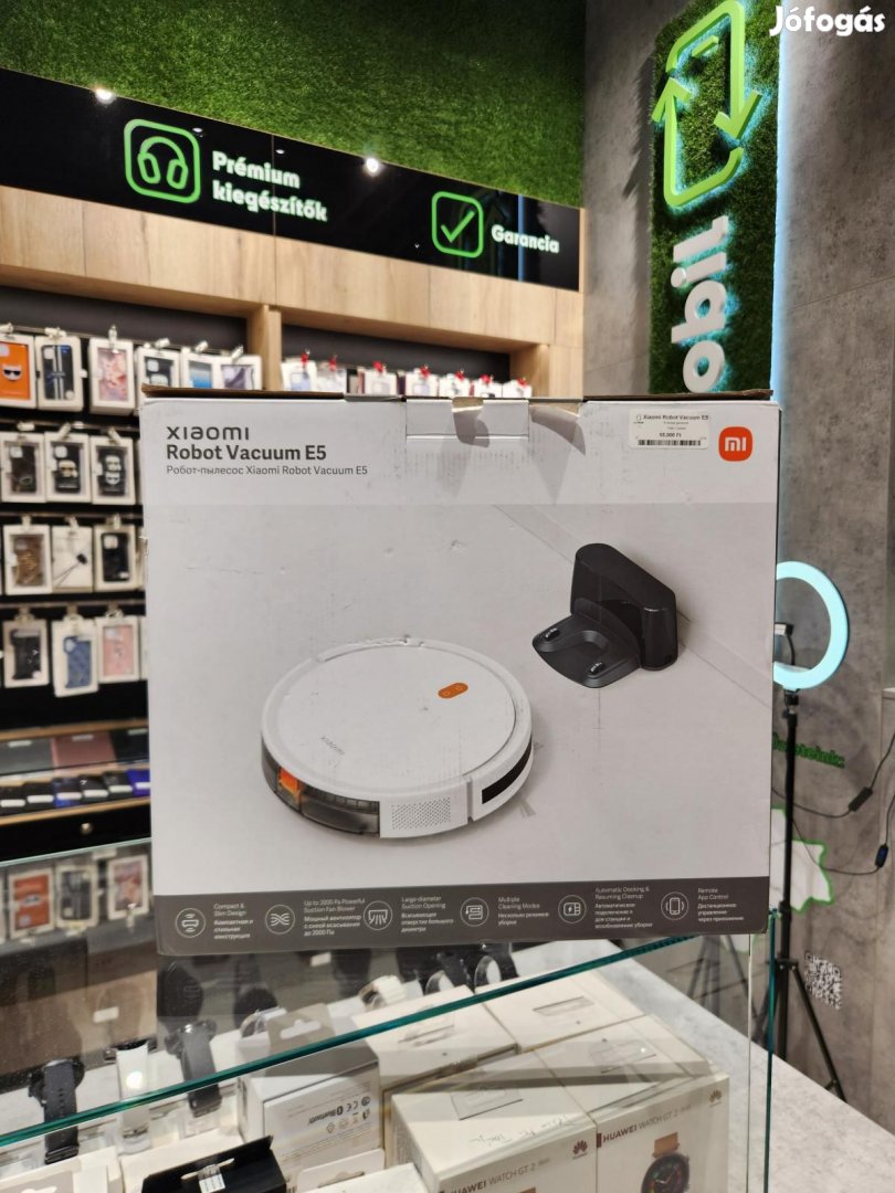 Xiaomi Robot Vacuum E5 Bluetooth, 12 hó garancia