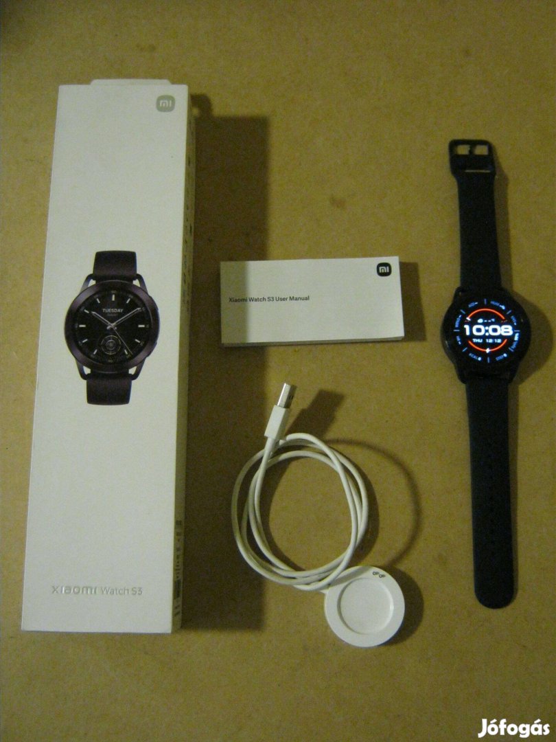 Xiaomi Watch S3 Fekete, jótállással